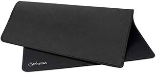 Manhattan XL Gaming Mousepad Smooth Waterproof Top Surface, Stitched Edges, Black