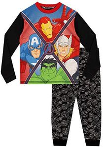 Marvel Pijamas de Manga Corta para niños Avengers Multicolor 6-7 Años