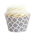 Dress My Cupcake DMC6870 Grey Spanish Tile Cupcake Wrappers, Set of 12