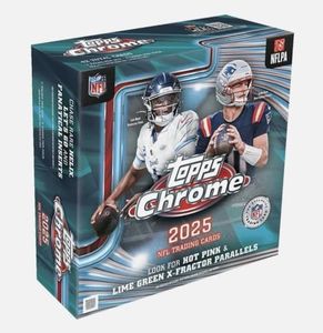 2025 Topps Chrome Football Sealed Mega Box (7 Packs/Box)