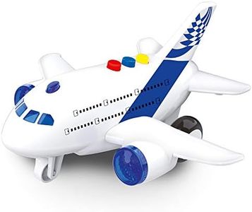 BABY CHALLENGE - Aereo a Lungo Raggio - Veicolo di Trasporto - 021170-1/400 - Pronto a Correre - Batterie Incluse - Veicolo a Frizione - Bianco - Sonoro e Luminoso - Plastica - A Partire dai 3 Anni