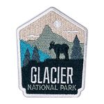 Vagabond Heart Glacier National Park Patch - Montana Iron On Travel Badge - Glacier Patch - Montana Souvenir