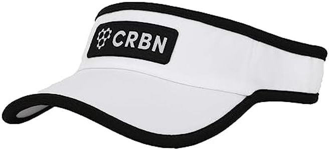 CRBN Performance Pickleball Visor - Lightweight & Breathable Athletic Visor, White