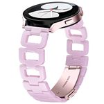 Dniieo Resin Band Compatible with Samsung Galaxy Watch 5 Band 40mm 44mm/Pro 45mm, Galaxy Watch 4 Bands 40mm 44mm/Classic 46mm 42mm, Galaxy Active 2 Watch 40mm 44mm/Active 40mm, Galaxy Watch 3 41mm