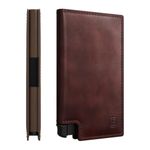 Ekster Parliament - Slim Leather Wallet - RFID Blocking - Quick Card Access (Classic Brown)