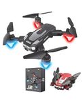 J2 Drone with HD Dual Camera | Foldable Quadcopter with Altitude Hold | One-Key Takeoff & Landing | Multiple Flight Modes | Remote Control Drone for Kids & Beginners