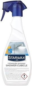 STARWAX Shower Cleaner & Limescale Remover – Removes Soap Scum & Water Marks – Multi-Surface Bathroom Spray for Glass, Tiles & Taps – Streak-Free Shine – 500ml