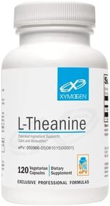 XYMOGEN L-Theanine - Patented Suntheanine L theanine 400mg Per Serving - Amino Acid Supplement to Support Calm + Relaxation without Drowsiness, Liver Health (120 Capsules)