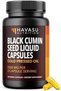 Cold Pressed Black Seed Oil Capsules - 1500mg Black Seed Oil Supplement - Potent Antioxidant For Immune Support & Digestive Health - Hair Superfood - 90 Vegetarian Nigella Sativa Liquid Capsules