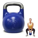 Kettlebell Kings | Competition Kettlebell Weights (8-44 KG) For Women & Men | Designed For Comfort in High Repetition Workouts | Superior Balance For Better Workouts (48 KG)