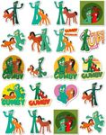 20 Pcs Stickers Pack Gumby Colorful