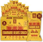 Where You Bean Edamame Beans Snack (Thai Lime Chili) - Crunchy and Dry Roasted Edamame Beans - High Protein Snacks, Keto and Vegan Healthy Snacks for Adults & Low Carb Asian Snack 0.9 oz (Pack of 8)
