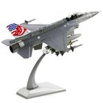 NUOTIE 1/72 Scale F-16D Fighting Falcon Airplane Pre-Build Model Kits Finished Diecast Aircraft Metal Fighter Jet Model Display Collection or Gift (F-16D Singapore)