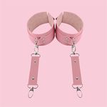 Pink Garter Belt Harness Women Sexy Lingerie Full Body Bondage Chest to Leg Adjustable Suspenders Straps Punk (Color : Pink Bracelet 2, Size : One Size)