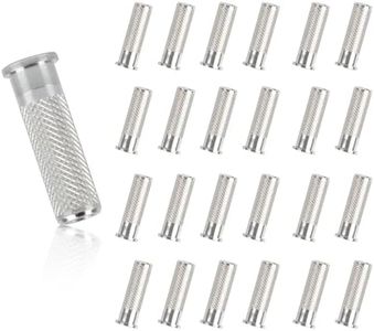 SPG Aluminum .244 Arrow Inserts for Carbon Arrows, 6.2mm Arrow Inserts for Srew-in 100 Grain Field Points Arrow Tips Archery Bow Hunting Accessories (24 Packs Insert)