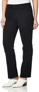 NYDJ Petite Marilyn Straight Jeans, Black P431b, 0 Petite