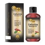 CUTTO -THE BEAUTY OF NATURE Cellulite Massage Oil 300 Ml,Anti Cellulite Massage Oil For Thighs,Buttocks,Abdomen|For Men & Women|Tighten Tone,Stretch Marks,Skin Firming Cellulite,Firming Stomach