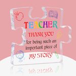 WaaHome Teacher Appreciation Gifts for Women - Best Teacher Graduation Gifts - End of Year Teacher Gift from Students - Appreciation Gifts for Daycare Teachers - Thank You Teacher Paperweight Keepsake