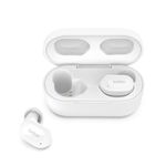 Belkin SOUNDFORM Play True Wireless Earbuds, Wireless Earphones with 3 EQ Presets, IPX5 Sweat and Water Resistant, 38 Hours Play Time for iPhone, Galaxy, Pixel and More - White