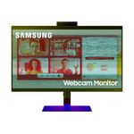 Samsung LS24A400VEUXXU 24" SA400 FullHD 1080p Monitor With Built In Webcam and Speakers - 75Hz, 1920x1080, HDMI, Displayport, USB, Pop Up Webcam, Mic and Speakers