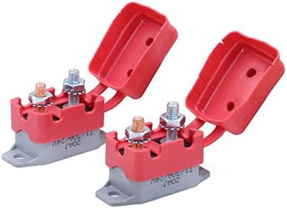 Gloaso Auto Reset Circuit Breaker 12V -24V DC 30A for Car RV Boat Solar and More, Type 1 Breakers 12 Volt 30 Amp with Covers, 2 Pack