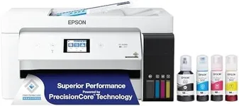 Epson EcoTank ET-15000 Wireless Color All-in-One Supertank Printer with Scanner, Copier, Fax, Ethernet and Printing up to 13 x 19 Inches, White