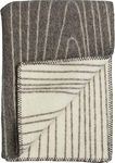 Roros Tweed Plaids - Finewool throw: Grey/Natural (200 cm x 130 cm )