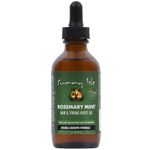 Sunny Isle Rosemary Mint Hair and Strong Roots Oil 3oz, Infused with Biotin & Jamaican Black Castor Oil to Strengthen Hair, Dry Scalp, Split Ends