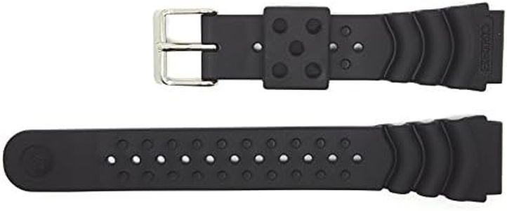 Seiko 4HX0JB Genuine "Monster" Diver Strap 20mm, Black Rubber, Diver
