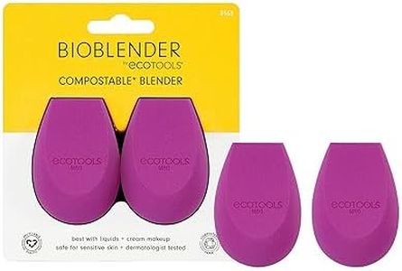 EcoTools Bioblender Duo Natural Makeup Blender Beauty Sponges for Liquid and Cream Foundation, Set of 2