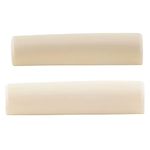 Musiclily Guitar Bone Nut Blank for USA Les Paul Epiphone Les Paul Style Electric/Acoustic Guitar,43x6x9mm (2 Pieces)