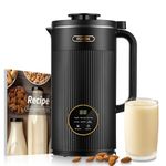 FOHERE Nut Milk Maker, 35oz(1000ml) 800W Automatic Cow Milk Maker Machines Plant-Based Milk, Soy, Oat, Juice, Baby Food, With 12H Timer/Self-Clean/Keep Warm/Boil