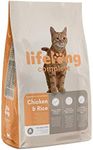 Amazon Brand - Lifelong - Complete Dry Cat Food Rich in Chicken & Rice for Adult Cats, 1 Pack of 3 kg