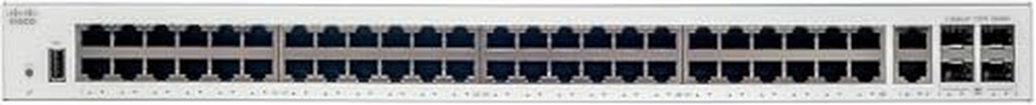 Cisco Catalyst 1000-48T-4G-L Network Switch, 48 Gigabit Ethernet Ports, 4 1G SFP Uplink Ports, Enhanced Limited (C1000-48T-4G-L)