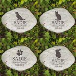 MARYTUMM Personalized Pet Memorial Stone by Waterproof Resin, Custom Pet Stone Markers, Pet Keepsake Gift, Dog Loss Gift, Cat Sympathy Gift