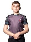 Leverage Kids BJJ MMA Rash Guard - Jiujitsu, NoGi, Swimming Shirt, Diving Top, Rashvest, Boys Gift (UK, Age, 12 Years, 15 Years, Regular, Habibi)