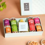 Omay Foods Healthy Grow Kit Gift Box | Roasted Snacks, Plantable Seeds Set | Corporate Gifts | Healthy Snacks Hamper I Gift for Anniversary | Mom To Be Gifts | Gourmet Snack Box