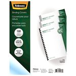 Fellowes Crystals Transparent PVC Binding Cover, Letter, 100 Pack