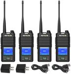 Retevis RB58F Bluetooth Walkie Talkies for Retail Restaurant Clinic, 4 Pack