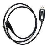 USB Programming Cable Replacement for Baofeng - 2 Pin Connector Walkie Talkie USB Programming Cable, Walkie Talkie Accessories Compatible with Baofeng UV-5r UV-82, 888s, Ham Radio Transceiver