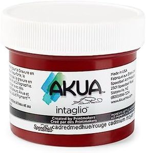 Akua Intaglio Water-Based Ink, 2-Ounce Jar, Cadmium Red Medium Hue