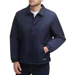 Levi's Men's Retro Coaches Jacket, Navy Sherpa Lined, Large