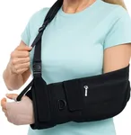 Vive Medical Arm Sling for Shoulder Injury (Left or Right)- Shoulder Immobilizer for Broken Arm, Rotator Cuff, Elbow, Clavicle - Support Holder Brace For Men & Women- Adjustable Strap, Side Pocket (Black)