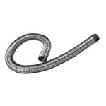 24mm Stainless Steel Flexible Exhaust Pipe, Diesel Heater Exhaust Pipe, Parking Air Heaters Diesel Gas Vent Hose, with Clamps Replacement for Eberspacher/Webasto PN 36061296