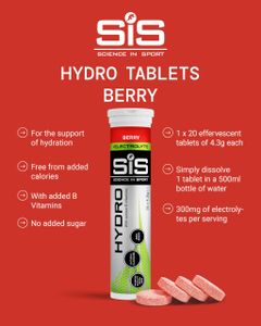 Science in Sport Hydro Electrolyte Tablets – Berry Flavor
