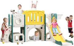 8 in 1 Toddler Slide Set, Kids Slid