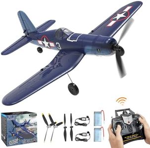 VOLANTEXRC RC Planes for Adults, 4-CH Remote Control Airplane F4U Corsair, One-Key Aerobatic, Stable and Safe, Suitable for Outdoor Activity