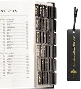 Morjor Bible Tabs for Women and Men, Retro Theme, 75 Large Print Bible Tabs & 1 Bookmark, Laminated Bible Book Tabs for Study Bible, Easy Navigation, Easy-to-Read Serif Type