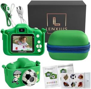 Lenxius Camara Fotos Infantil - 1080P HD con Estuche, cámara de Fotos Infantil para niños, Juguetes para niños 3-12 años, Maquina fotografia Infantil, Camara de Fotos niños con Tarjeta SD 32 GB