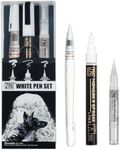 Kuretake ZIG INKTOBER SPECIAL 3pcs set, ZIG WHITE PEN SET